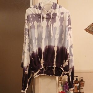Young Fabulous & Broke ,Purple ,lavender, And Blue Hoodie. Women's Sz.M/L